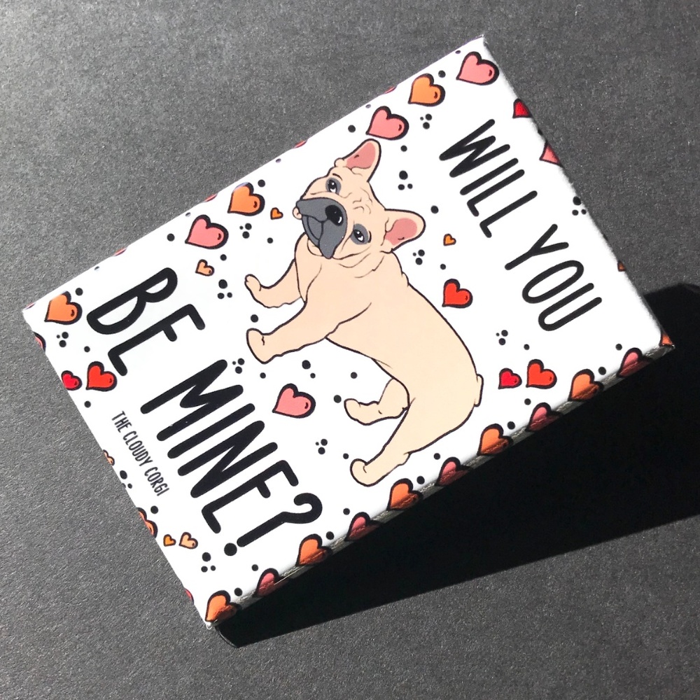 French Bulldog Valentines Day Magnet Handmade Gift - Picture 3 of 7